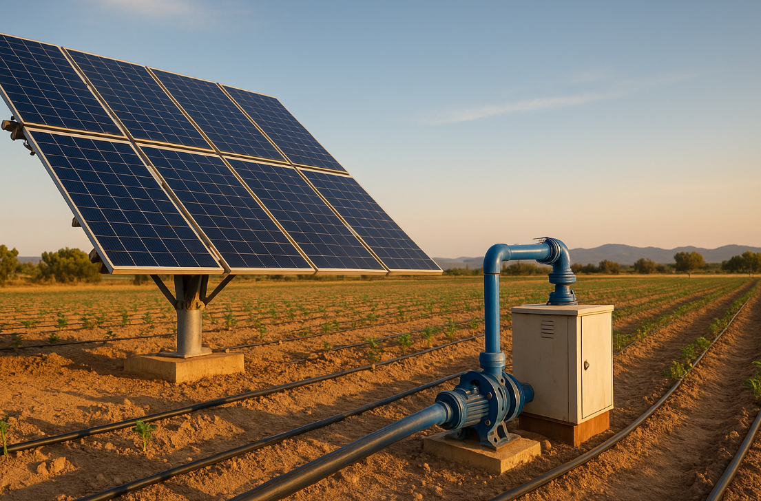 Instalación de Riego por Bombeo Solar con Gestión Adaptativa en Caudete, Albacete