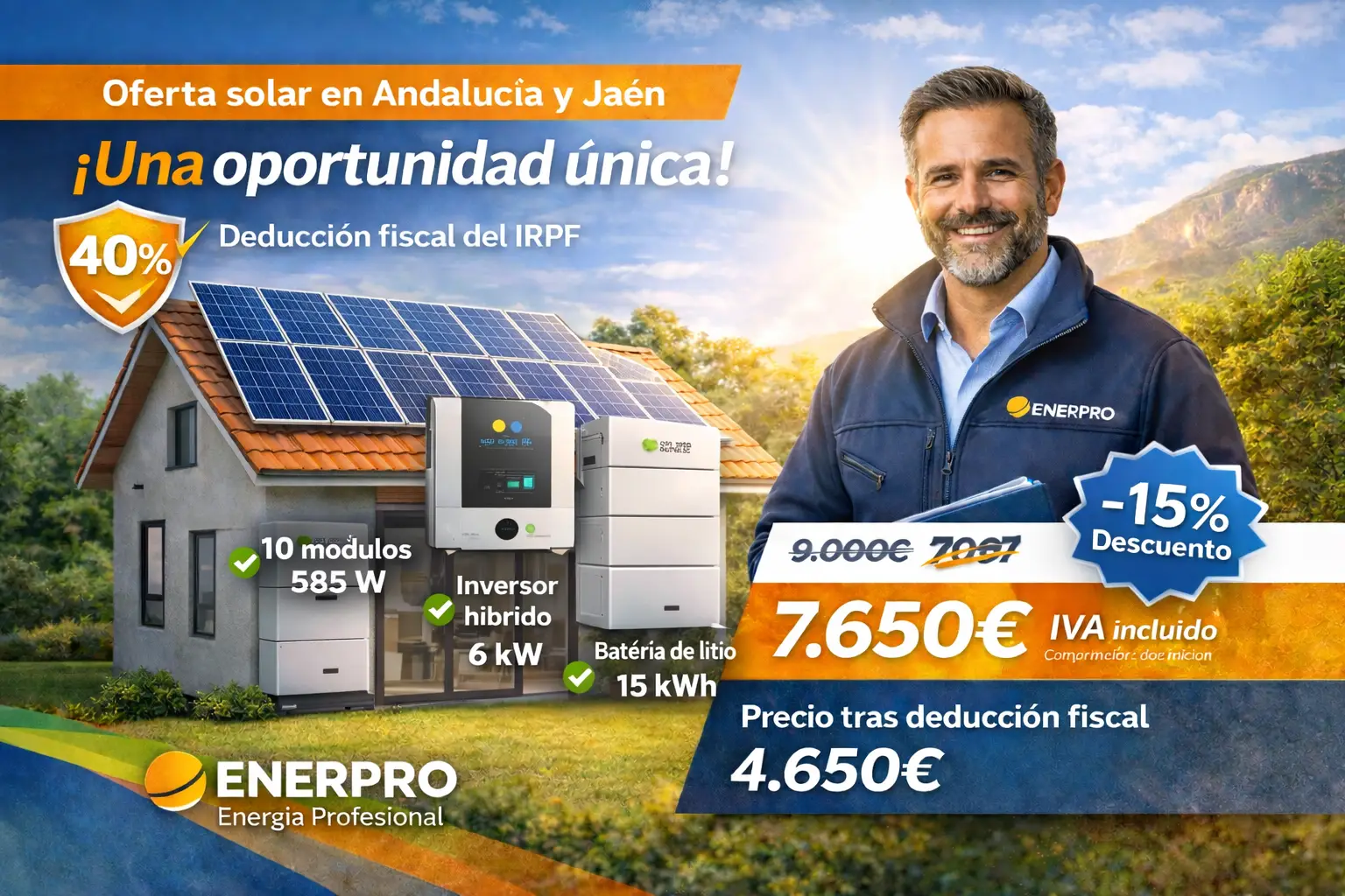 oferta placas solares Andalucía