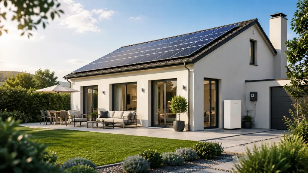 instalacion solar completa con bateria de litio para vivienda unifamliar