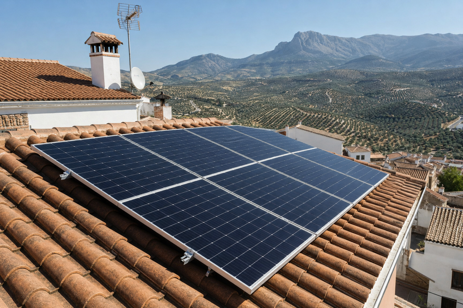 vivienda de jaen con placas solares