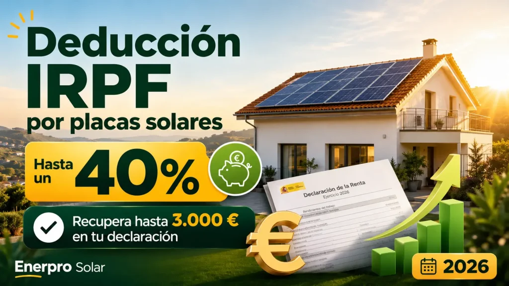 deduccion irpf declaracion de la renta por placas solares